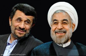  مکالمه تلفنی روحانی و احمدی‌نژاد (طنز) 