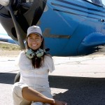 اولین خلبان زن بدون دست