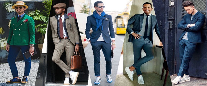 اصول ست کردن کفش کتانی با لباسهای رسمی مردانه