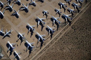 گورستان هواپیماهای فرسوده در آمریکا