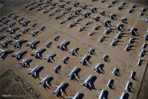 گورستان هواپیماهای فرسوده در آمریکا