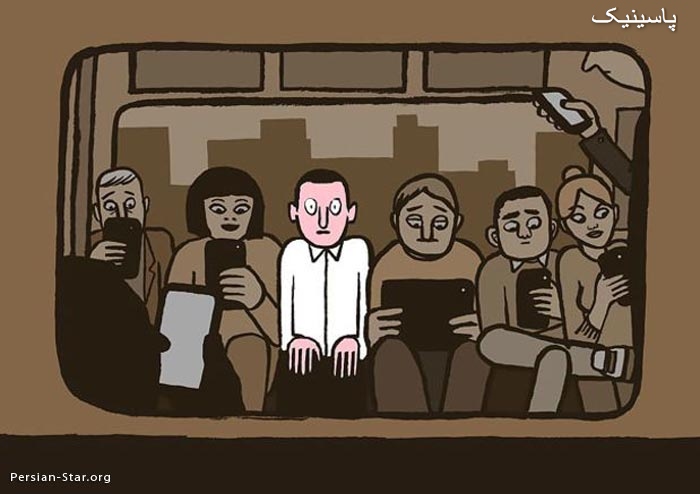 تاثیر فضای مجازی بر زندگی به روایت طنز و کاریکاتور