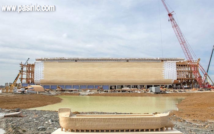 گزارش تصویری از مراحل ساخت کشتی نوح