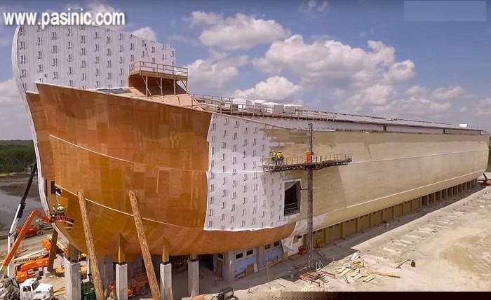 گزارش تصویری از مراحل ساخت کشتی نوح