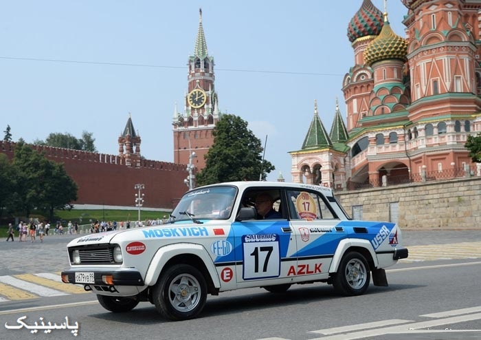 رژه اتومبیلهای کلاسیک در روسیه