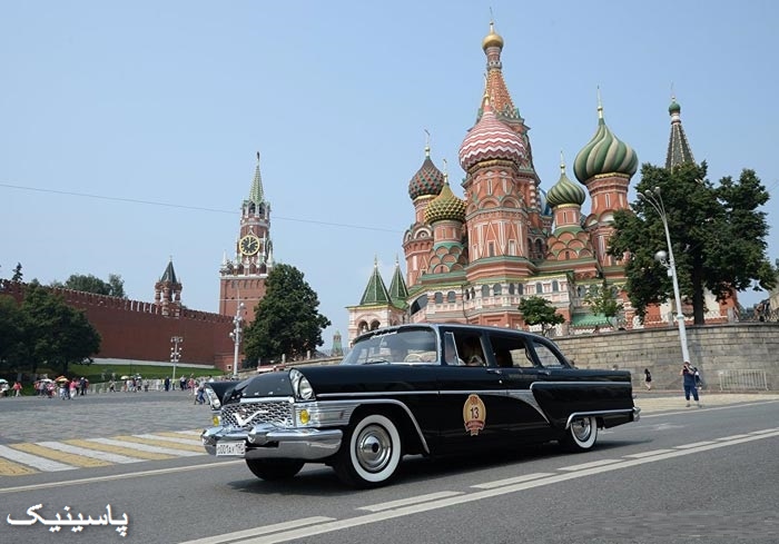 رژه اتومبیلهای کلاسیک در روسیه