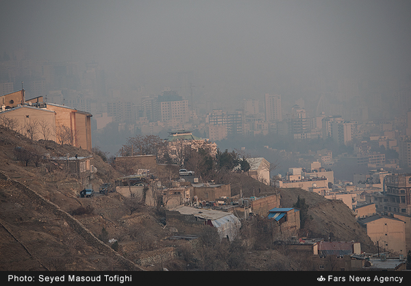 آلودگی هوای پایتخت به روایت تصویر