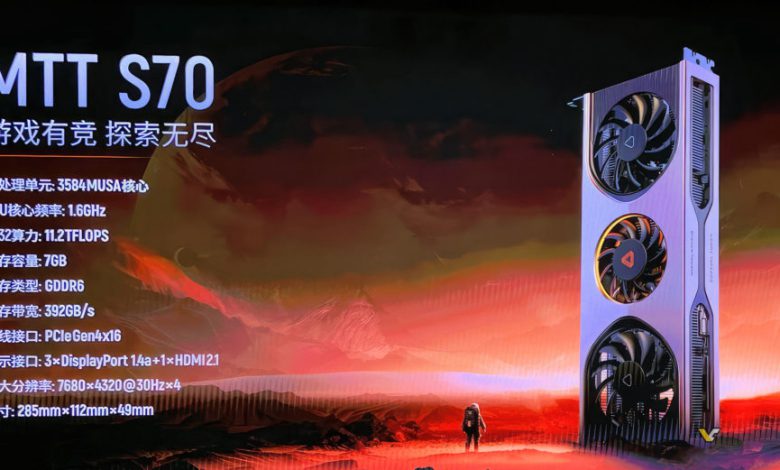 کارت گرافیک چینی MTT S70 بسیار ناامید کننده ظاهر شده است