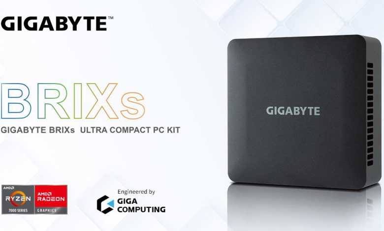 گیگابایت مینی کامپیوتر BRIXs با APU AMD Ryzen 7030U را معرفی کرد