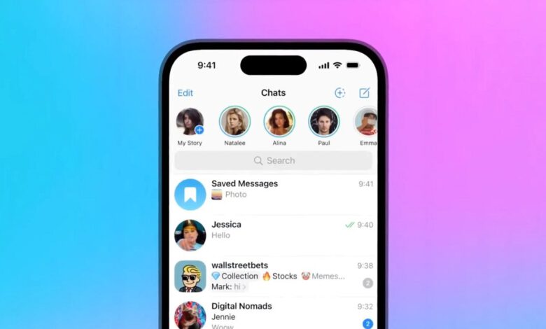 قابلیت استوری به تلگرام اضافه شد + عکس