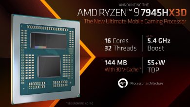 AMD پردازنده مرکزی موبایل Ryzen 9 7945HX3D را معرفی کرد
