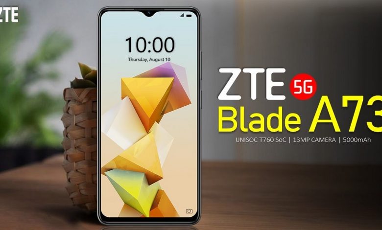 گوشی ارزانقیمت ZTE Blade A73 5G رونمایی شد [+مشخصات فنی و قیمت]