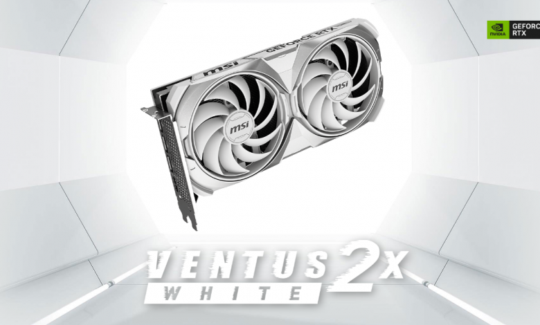 MSI کارت گرافیک GeForce RTX 4070 Ventus 2X را در رنگ سفید عرضه کرد