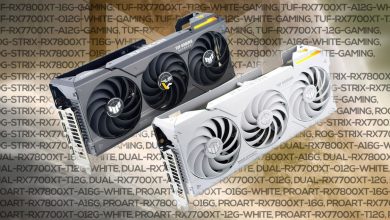 ایسوس 64 نسخه احتمالی از مدل‌های Radeon RX 7800 XT و RX 7700 XT را فهرست کرد