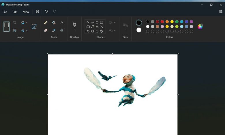 مایکروسافت قابلیت حذف پس‌زمینه تصاویر در Paint را آزمایش می‌کند