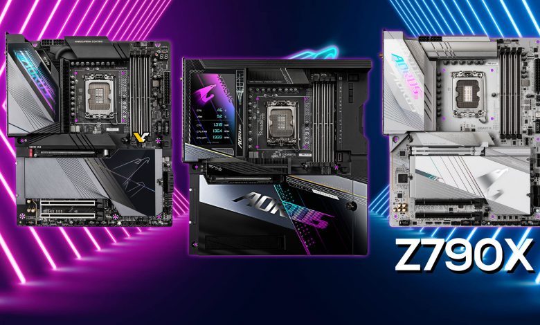 گیگابایت از مادربردهای سفید آئوروس Z790/B760M با پشتیبانی از نسل 14 Core اینتل رونمایی کرد