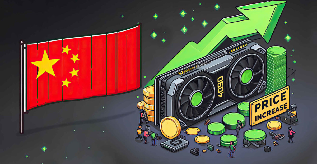 قیمت GeForce RTX 4090 در چین به دلیل ممنوعیت صادرات ایالات متحده افزایش یافت