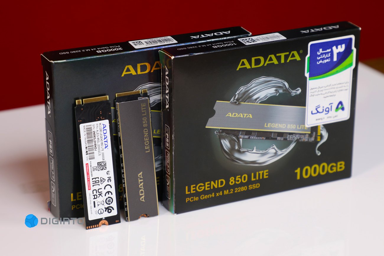 نقد و بررسی حافظه SSD ای‌دیتا Legend 850 Lite: ارزشمند و پرسرعت