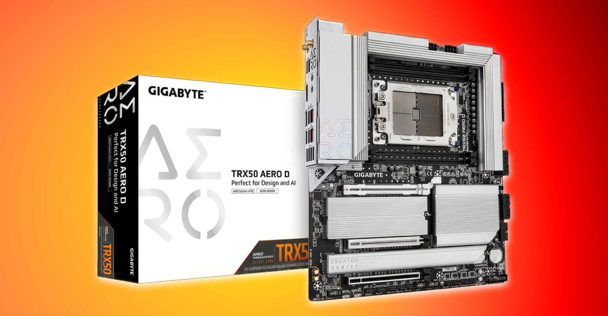 گیگابایت از مادربرد TRX50 AERO D برای پردازنده‌های Threadripper 7000 رونمایی کرد