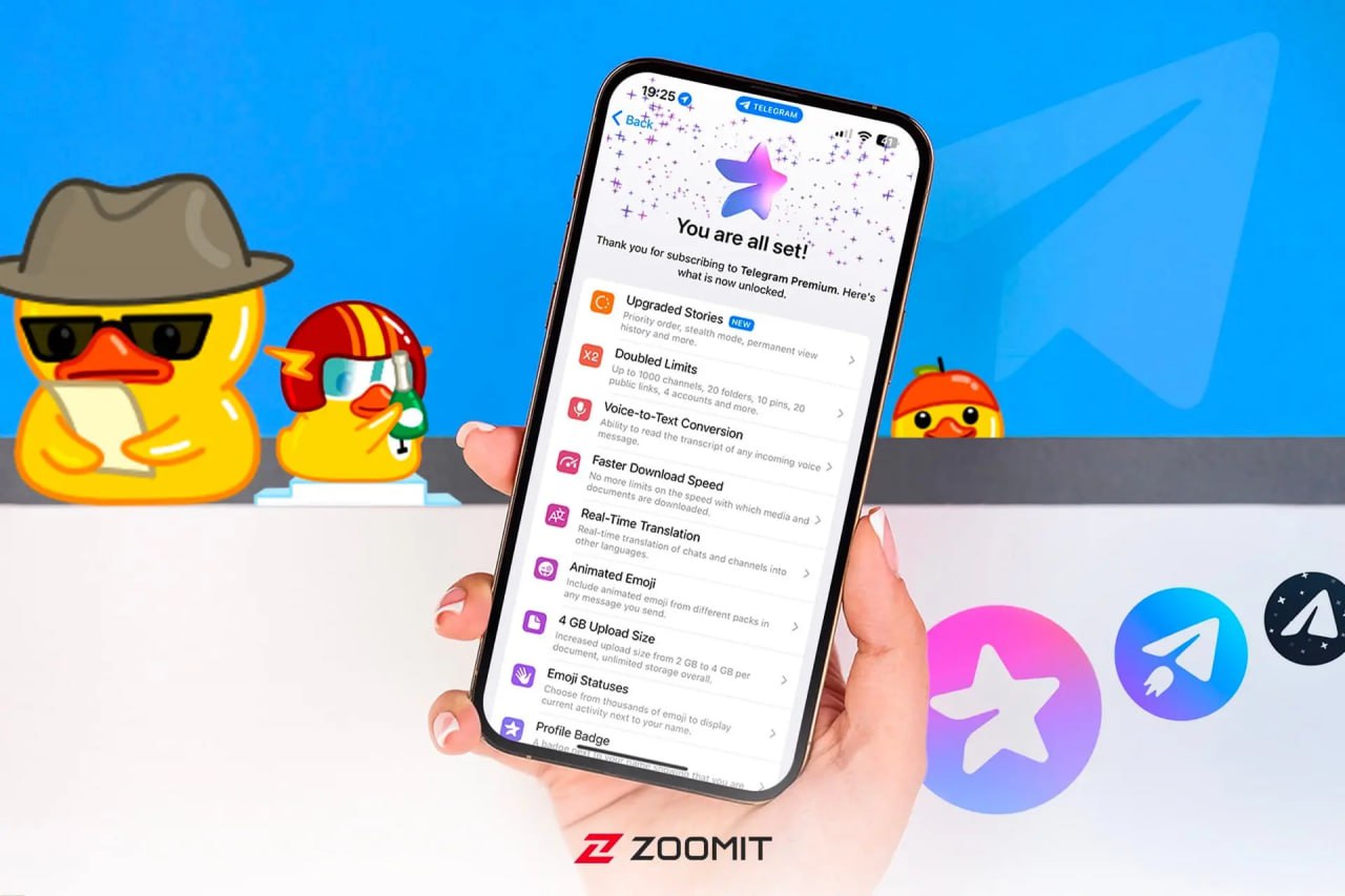 تلگرام حالا بیش‌از ۴ میلیون کاربر اشتراکی دارد