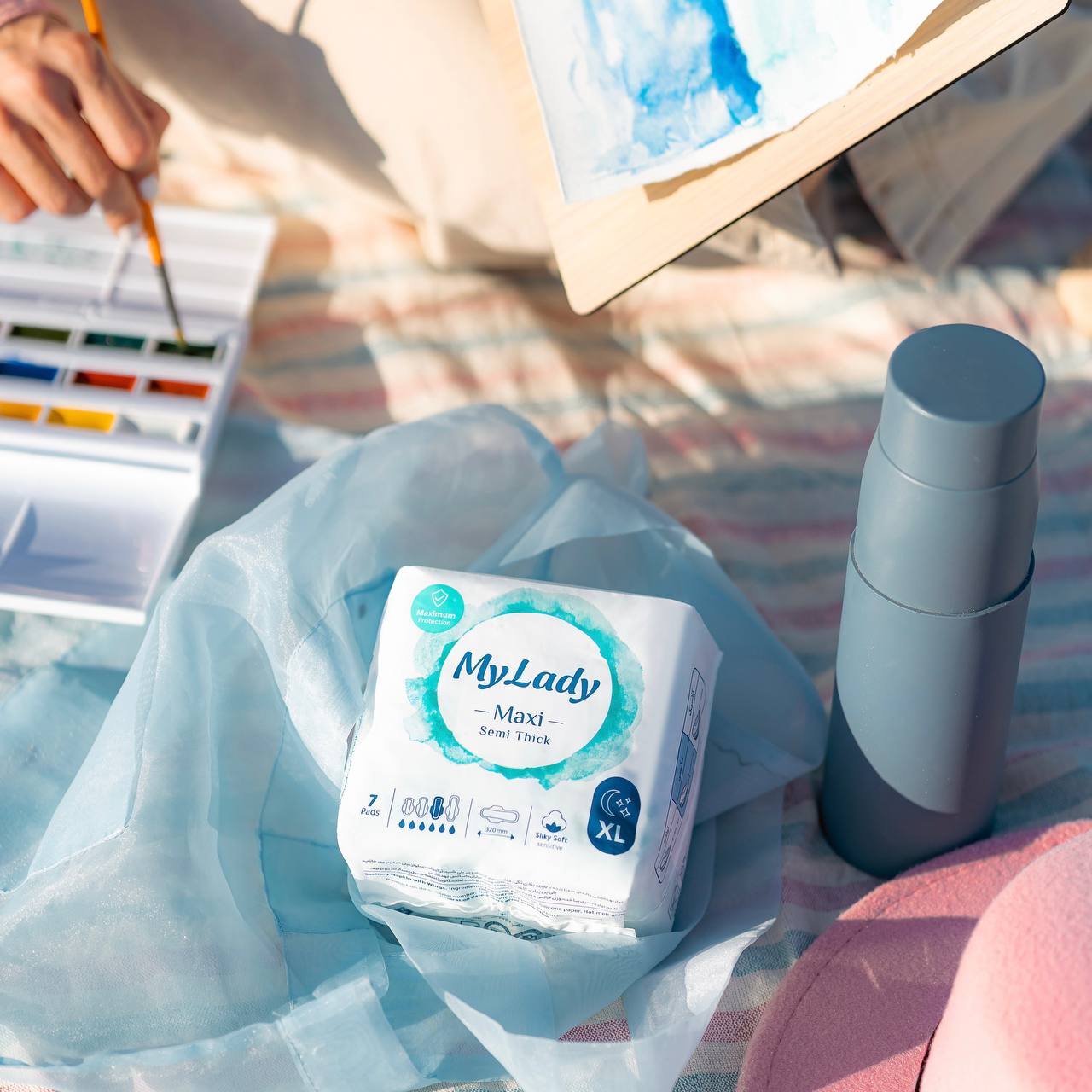 با نواربهداشتی مایلیدی مکسی جدید با لایه رویی به نرمی ابریشم، در اندازه خیلی بزرگ(XL)؛ نهایت محافظت را هنگام پریود تجربه کنید. با نواربهداشتی مایلیدی مکسی جدید با لایه رویی به نرمی ابریشم، در اندازه خیلی بزرگ(XL)؛ نهایت محافظت را هنگام پریود تجربه کنید.