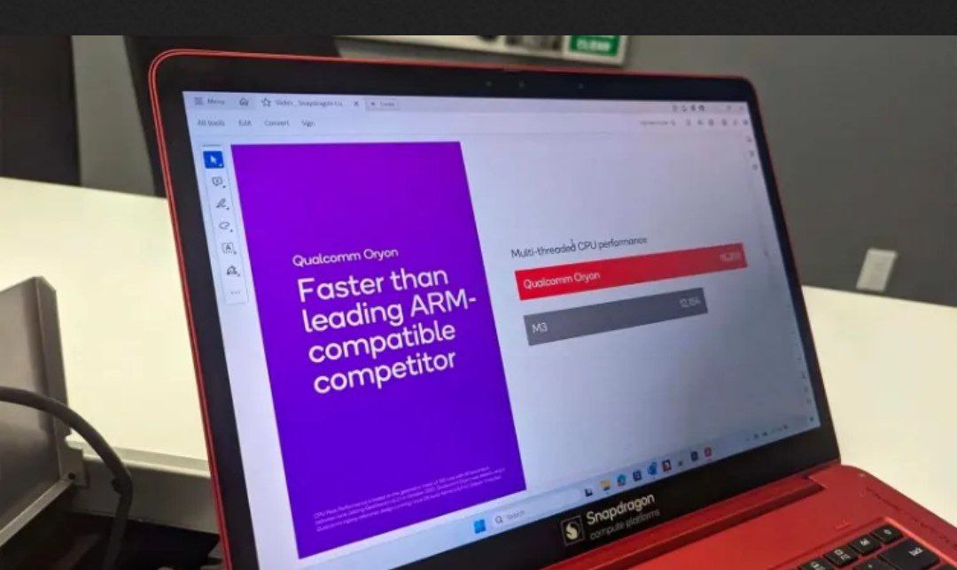 ادعای درخورتأمل کوالکام: اسنپدراگون ایکس الیت ۲۱ درصد سریع‌تر از M3 اپل است