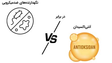 نگهدارنده های ضدمیکروبی در برابر آنتی اکسیدان