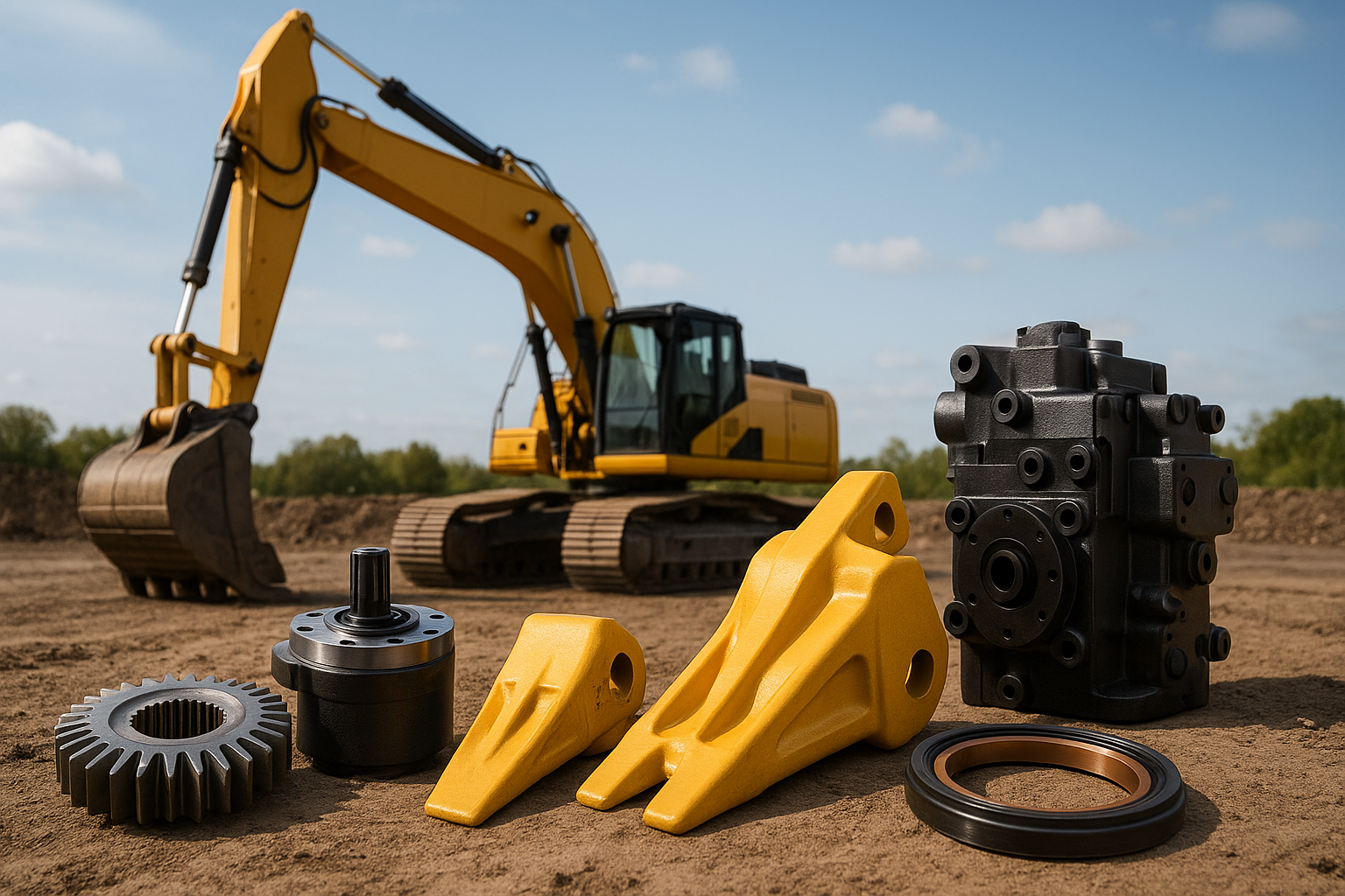 برندهای معتبر لوازم یدکی بیل مکانیکی