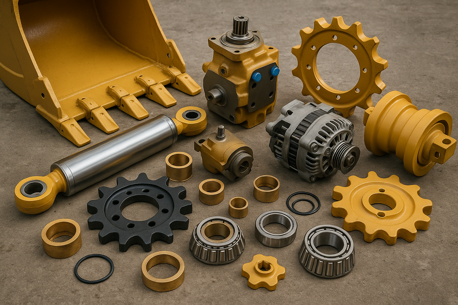 پایه های محکم لوازم یدکی بیل مکانیکی