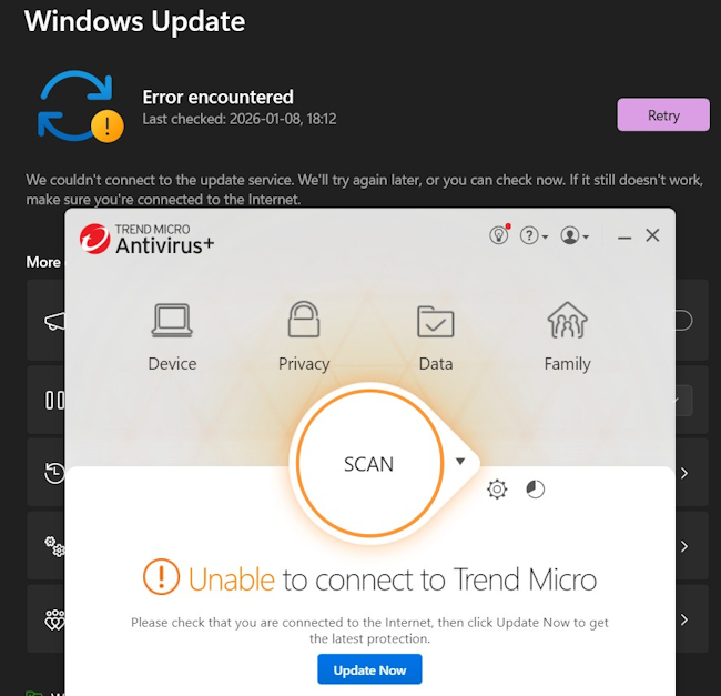 یک خلأ امنیتی خطرناک: آپدیت ویندوز و آنتیویروس نداریم آپدیت نشدن آنتی ویروس