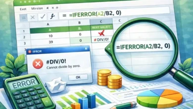 تابع IFERROR در اکسل | آموزش کامل با مثال کاربردی