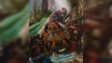 «آهن و آفتاب» روح‌الامین منتشر شد؛ نقشی از صحنه شهادت حضرت ابوالفضل(ع)
