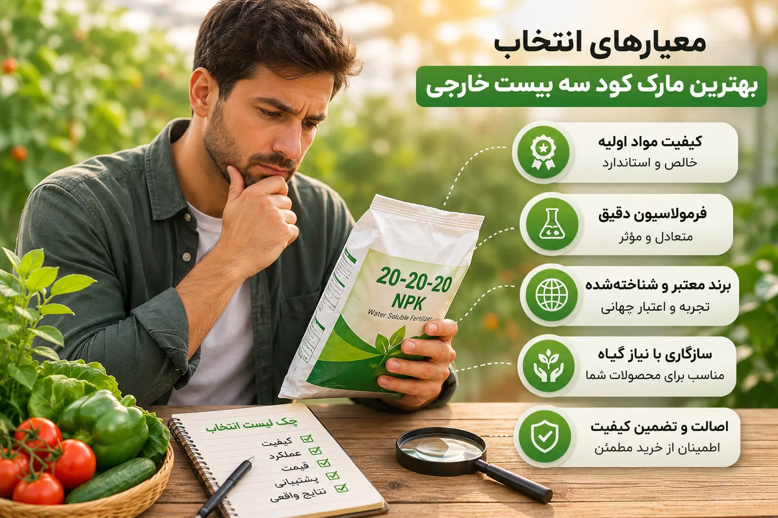 معیار های انتخاب بهترین مارک کود سه بیست خارجی