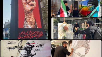 روایت هنر از تشییع رهبر شهید؛ هنرمندان در سوگ رهبرشان دست به خلق زدند