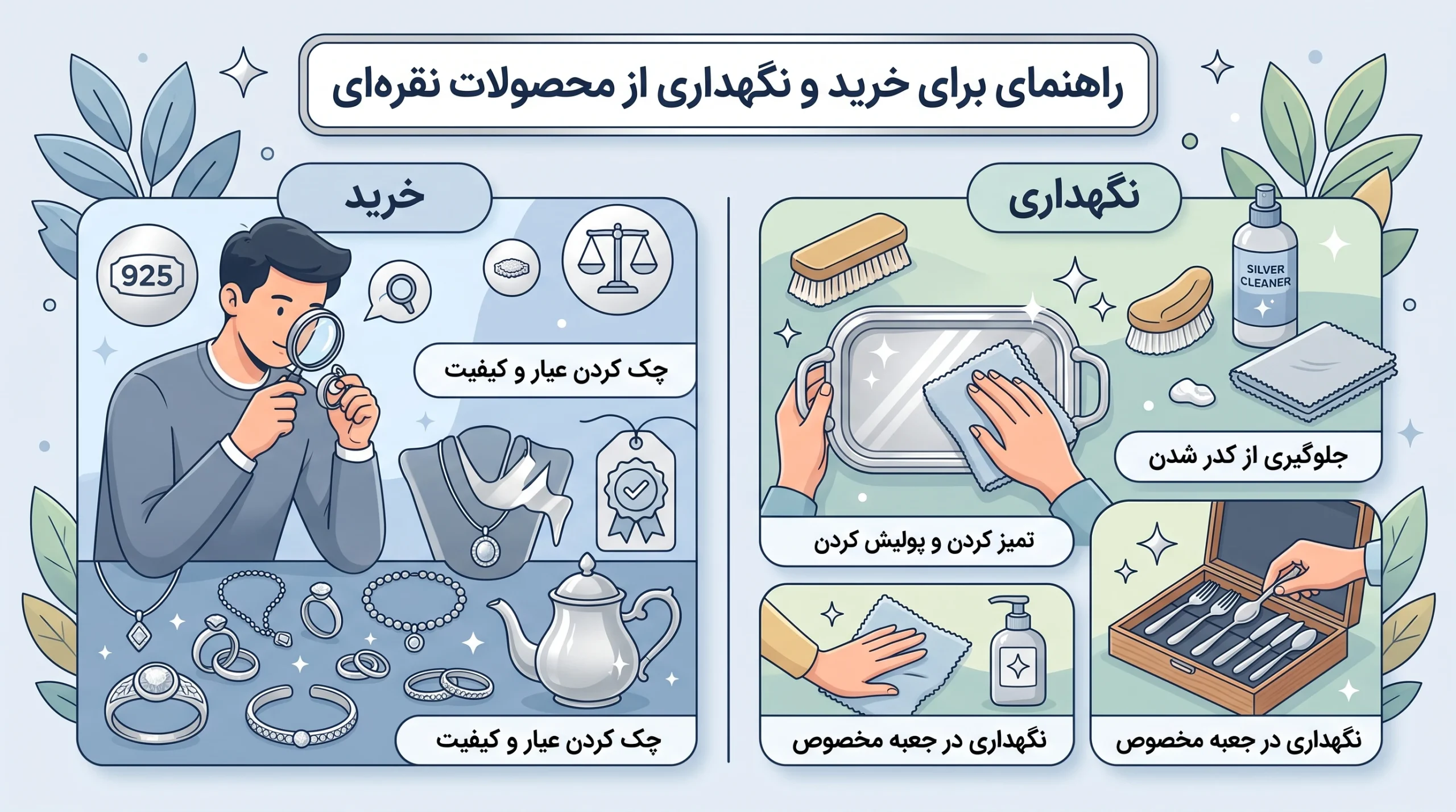 این حقیقت درباره نقره میتواند نگاهتان به خانه را تغییر دهد راهنمای خرید نقره