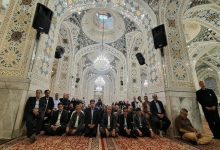 تجدید میثاق مدیران نظام سلامت با آرمانهای رهبر شهید در جوار حرم رضوی تجدید میثاق مدیران نظام سلامت با آرمانهای رهبر شهید در جوار حرم رضوی